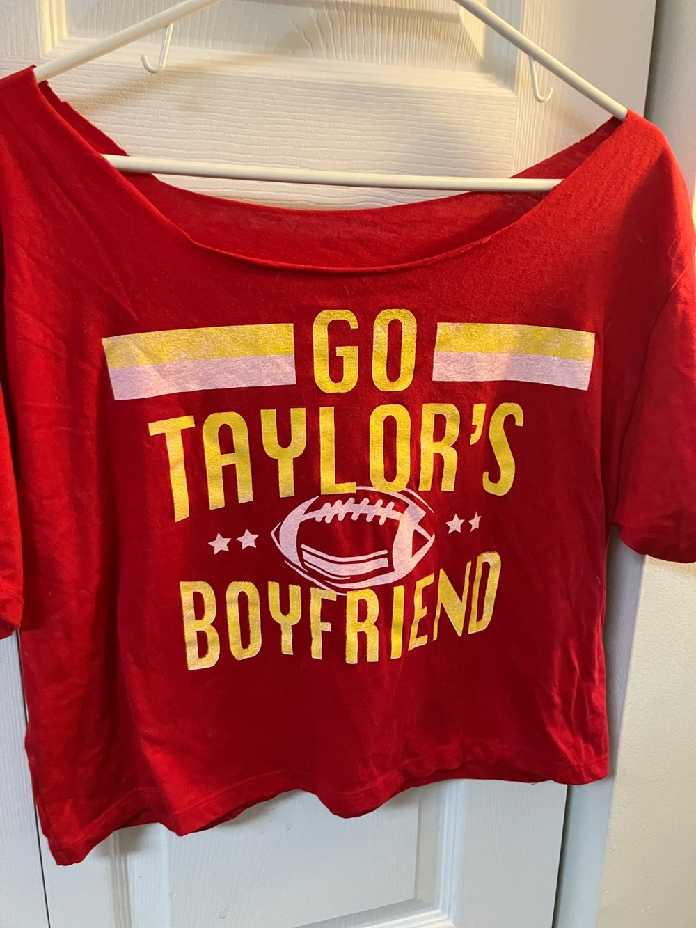 Red "Go Taylor's Boyfriend" Women’s s Graphic Tee